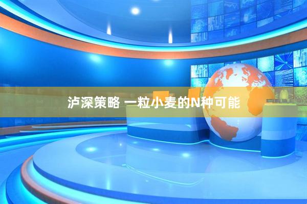 泸深策略 一粒小麦的N种可能
